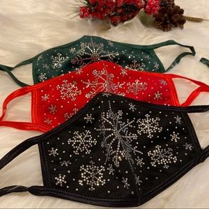 ✨Let it Snow!✨Crystal Bling  Face Masks